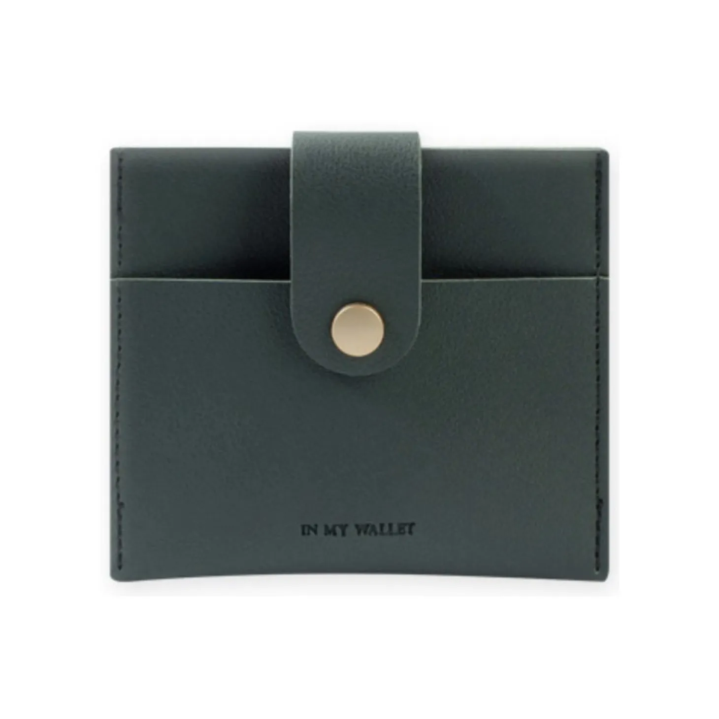 Simple Button Half Wallet