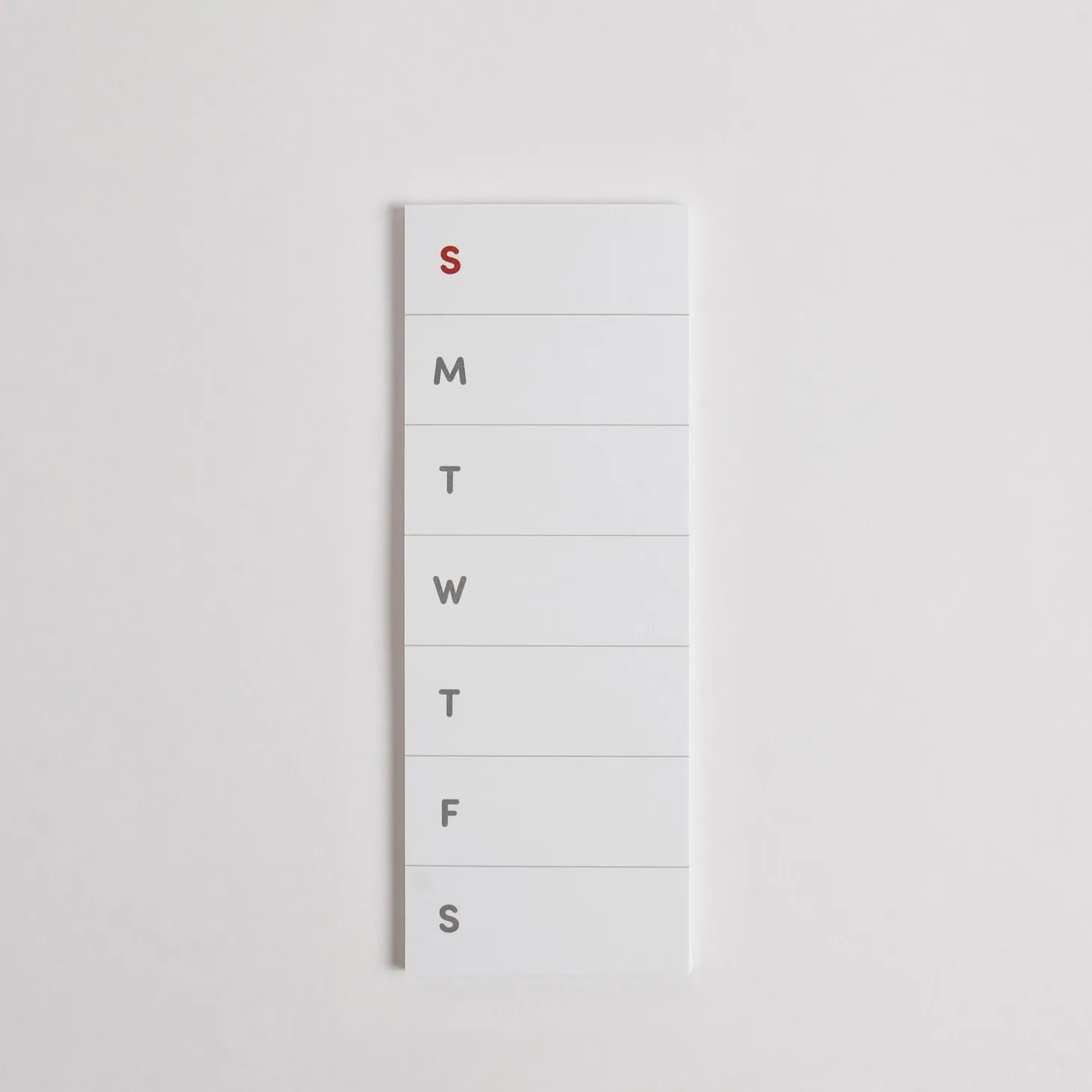 Slim Schedule Sticky Note v2