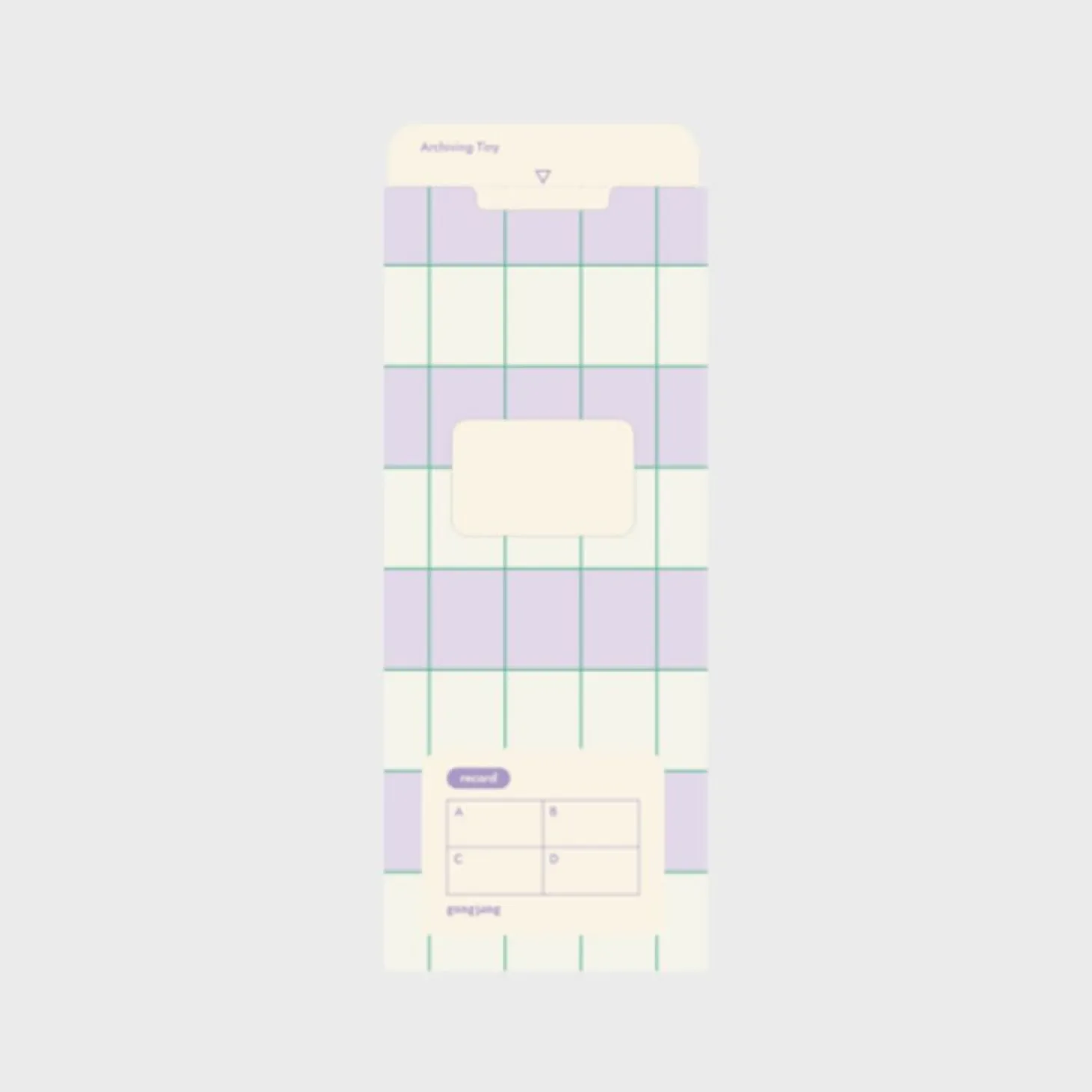 Slim Tiny Archiving Pocket Holder
