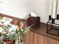 Small Edge Leather Tissue Cover
