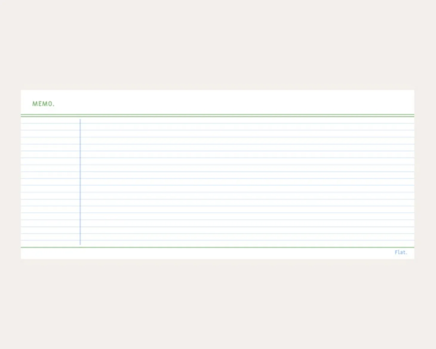 Small Flat Notepad
