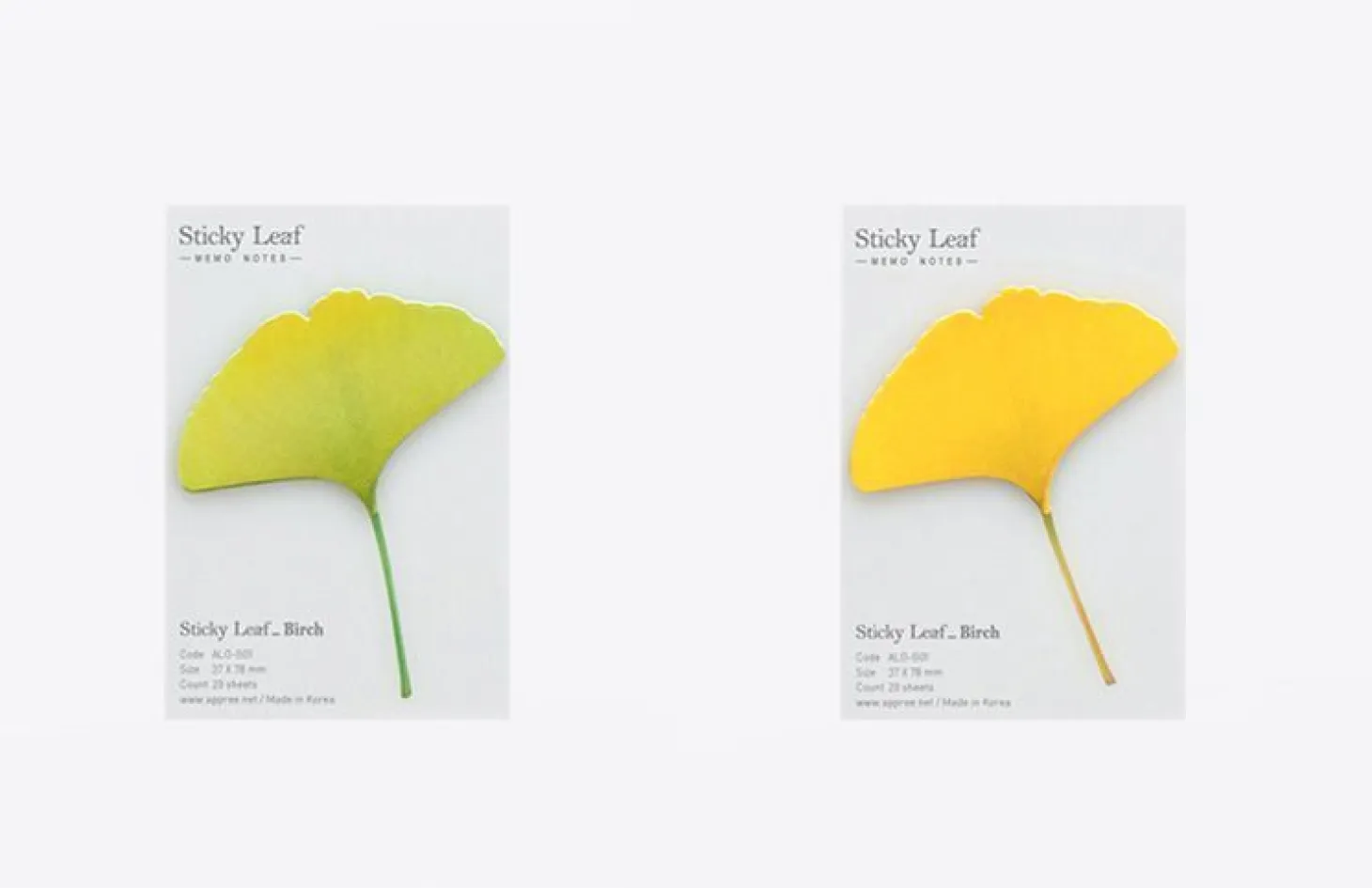 Small Ginkgo Leaf Sticky Note