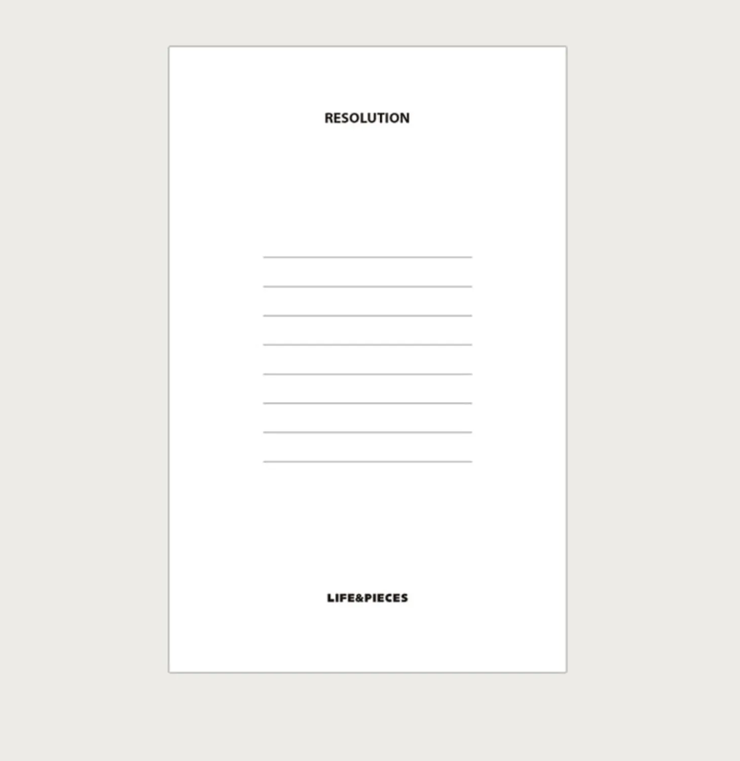 Small Life & Pieces Notebook v3