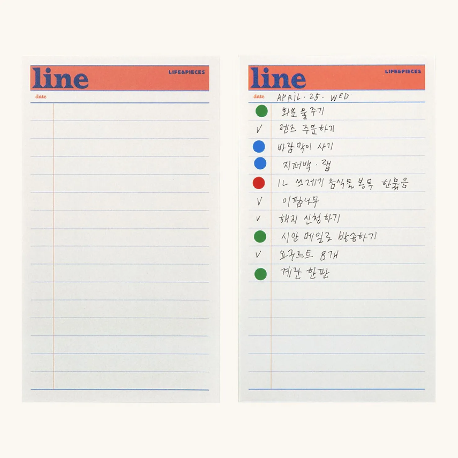 Small Life&Pieces Themed Notepad