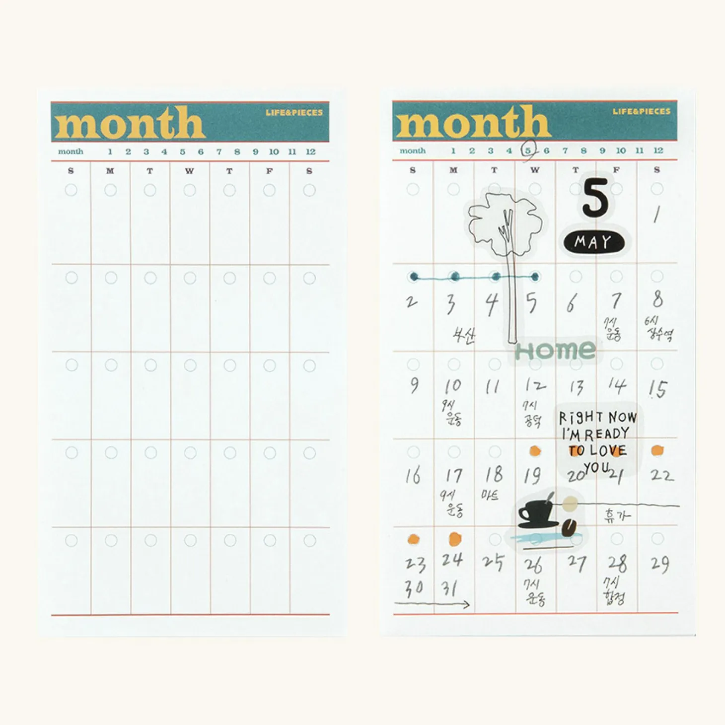 Small Life&Pieces Themed Notepad