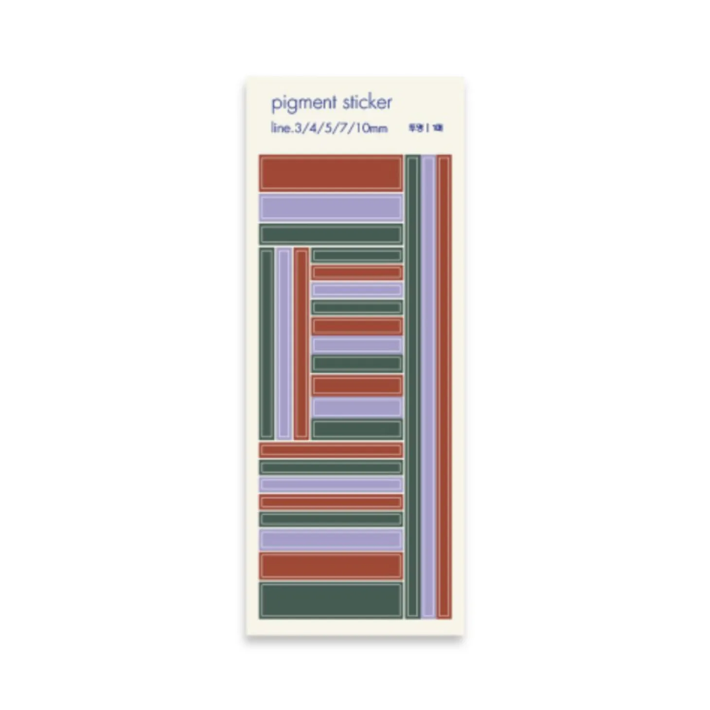 Square Pigment See-through Sticker