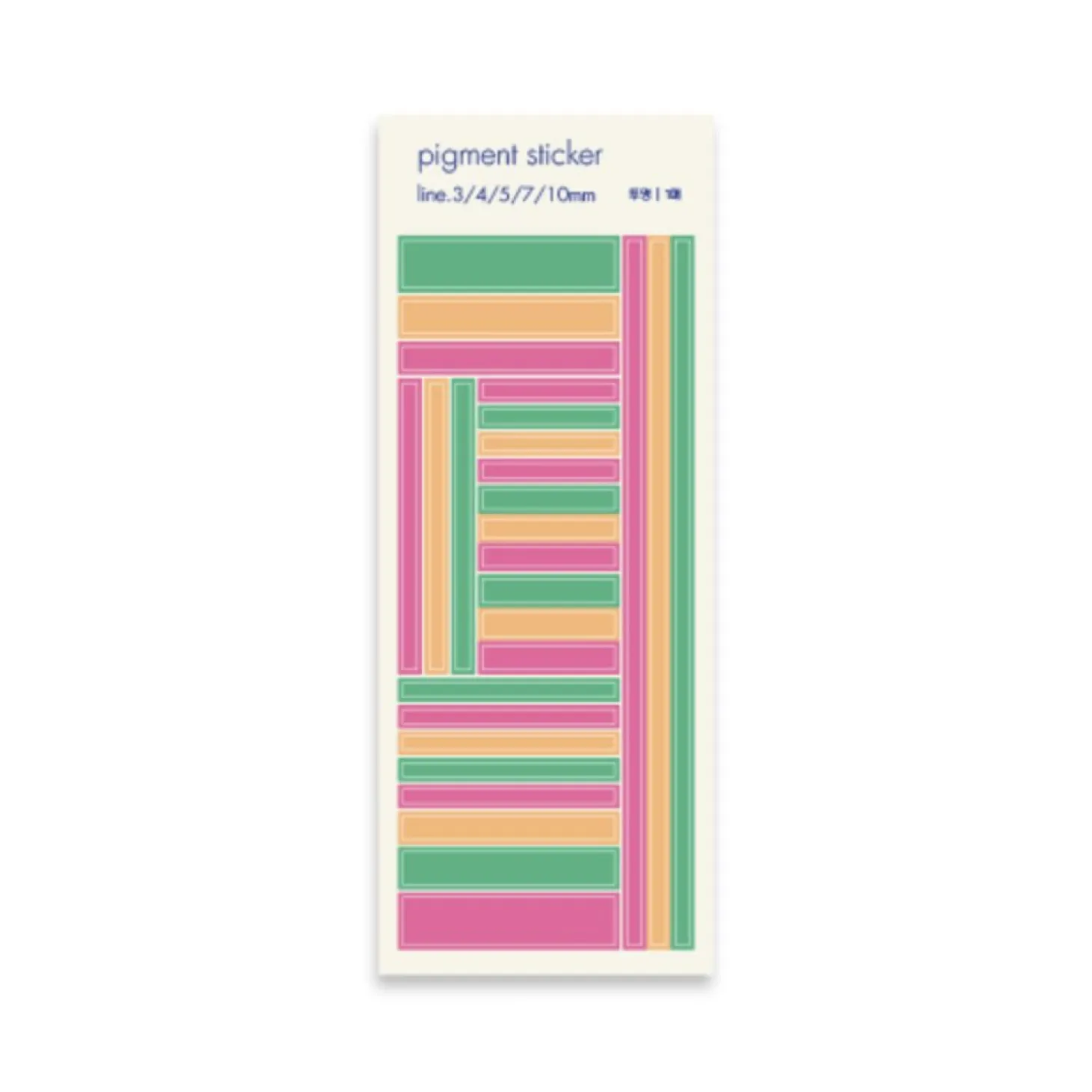 Square Pigment See-through Sticker