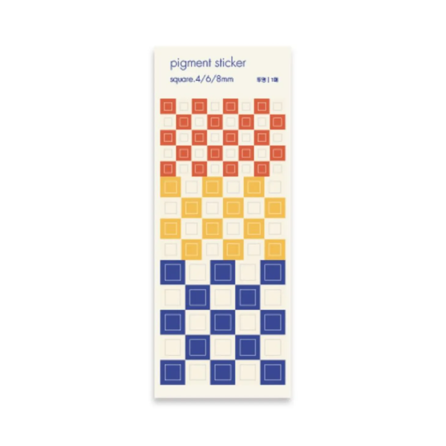 Square Pigment See-through Sticker