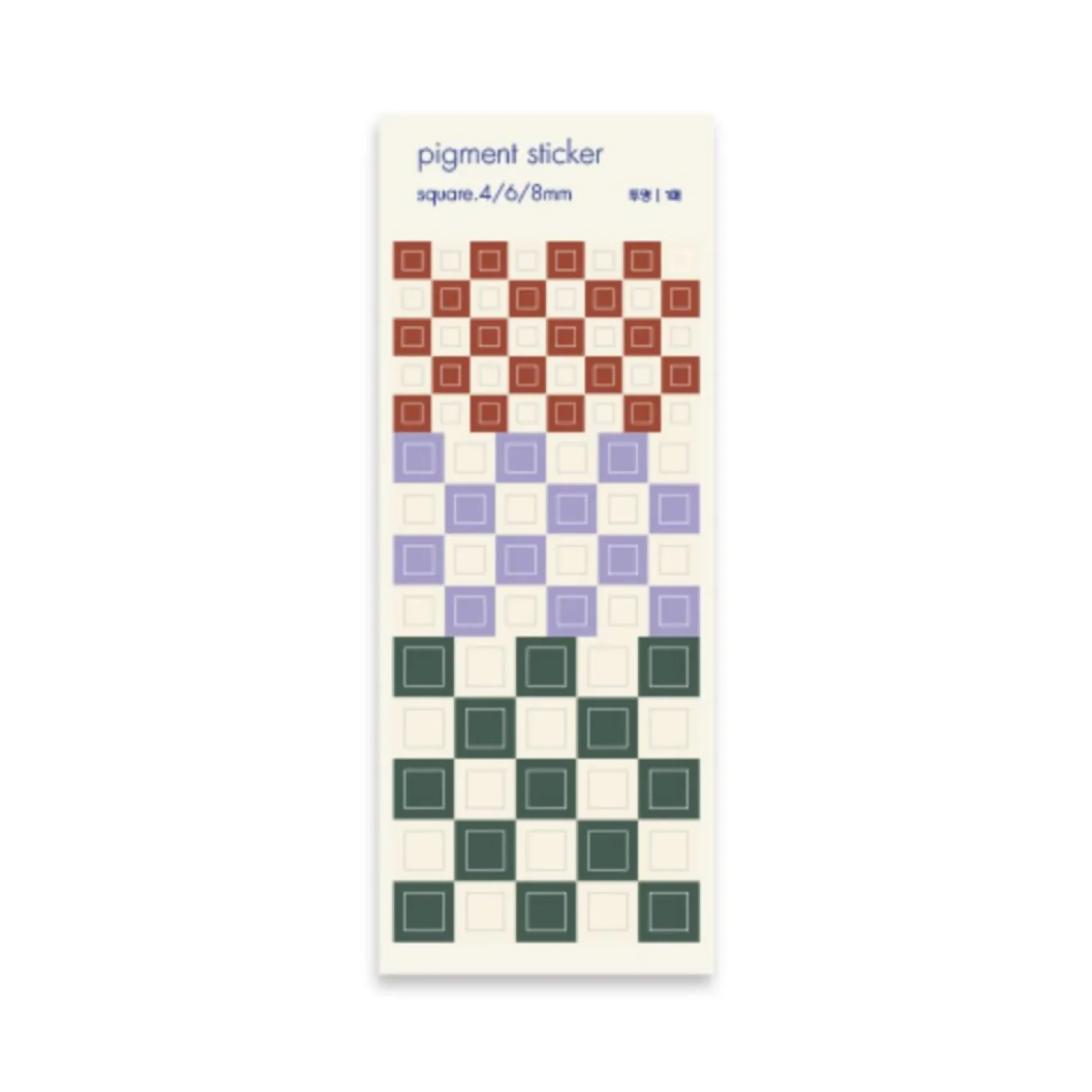 Square Pigment See-through Sticker