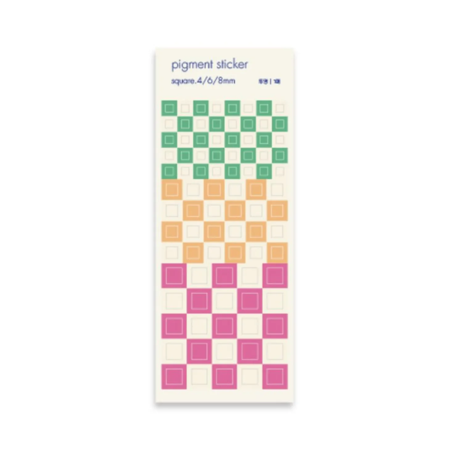 Square Pigment See-through Sticker