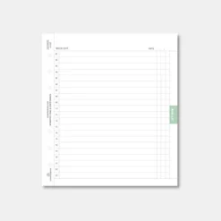 Square Plan 6 Ring A6 Wide Note Refill