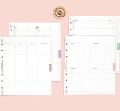 Square Plan 6 Ring A6 Wide Note Refill
