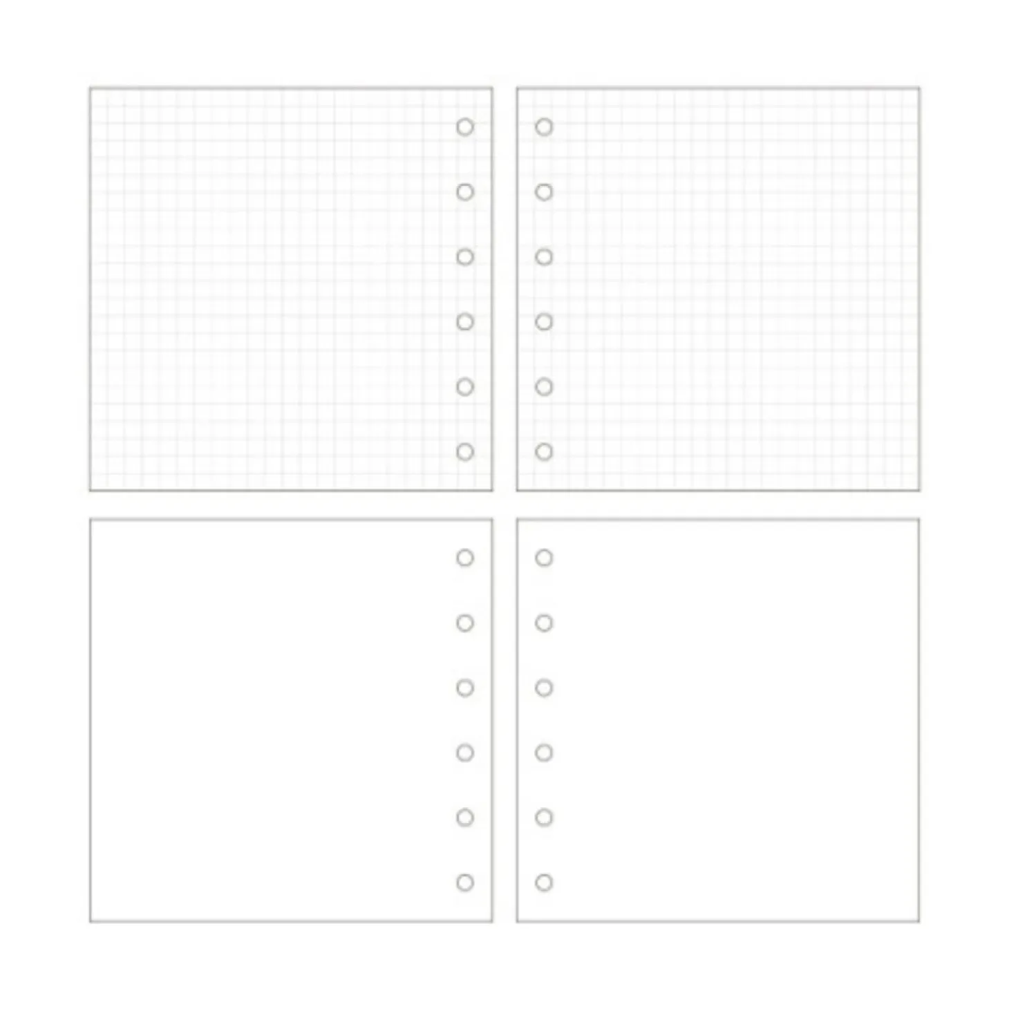 Square 6 Ring A7 Note Refill