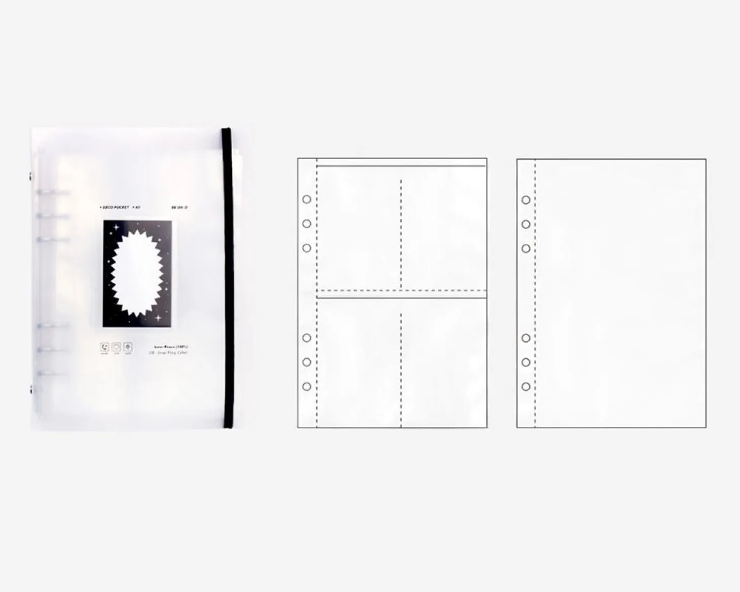 Sticker 6 Ring A5 Binder + Pocket Set