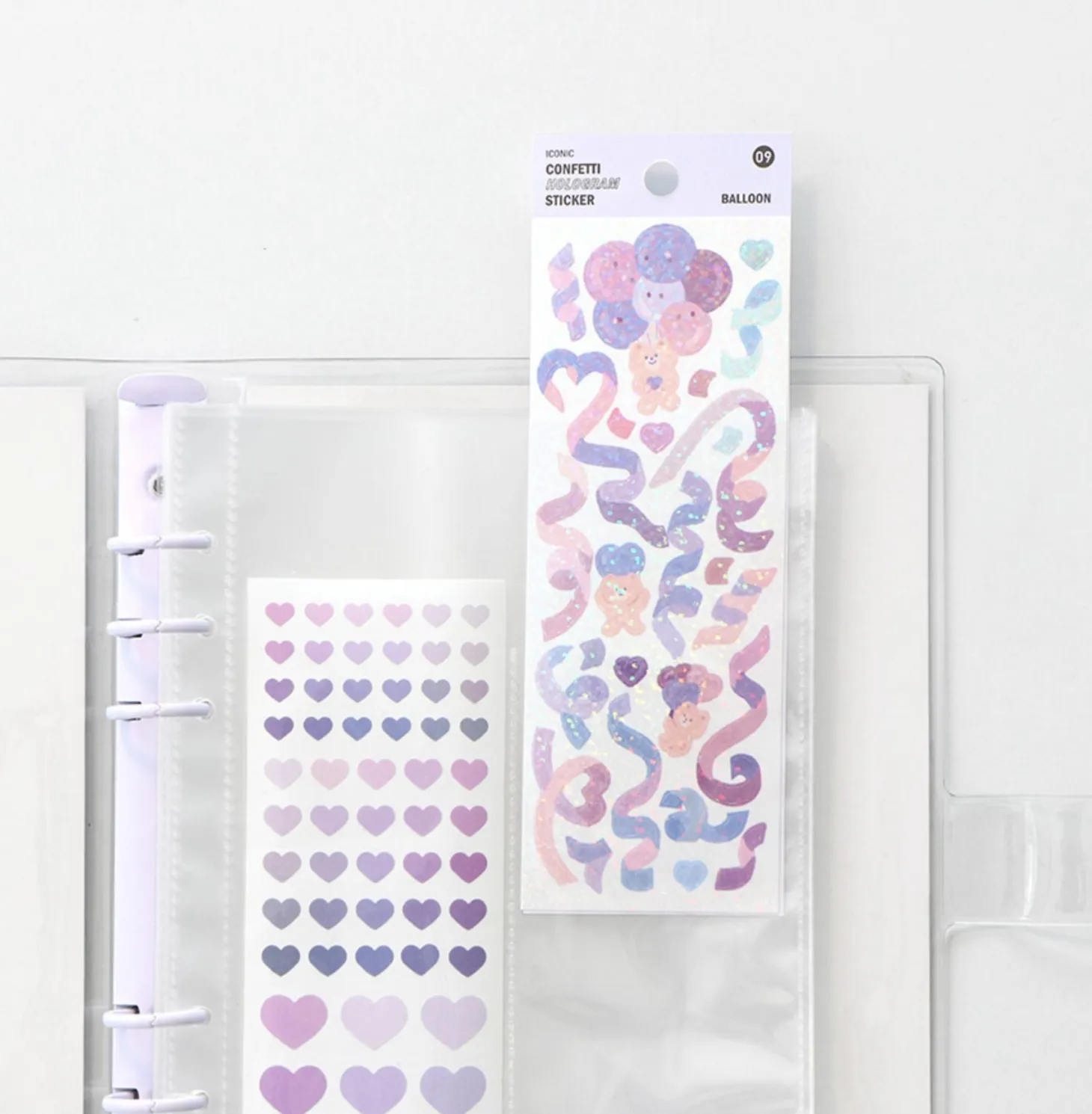 Sticker Storage 6 Ring A5 Pocket Refill