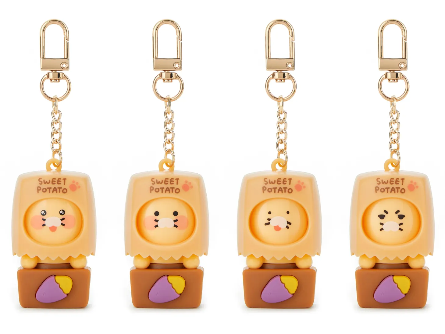 Sweet Potato Choonsik Switchable Emoji Key Ring
