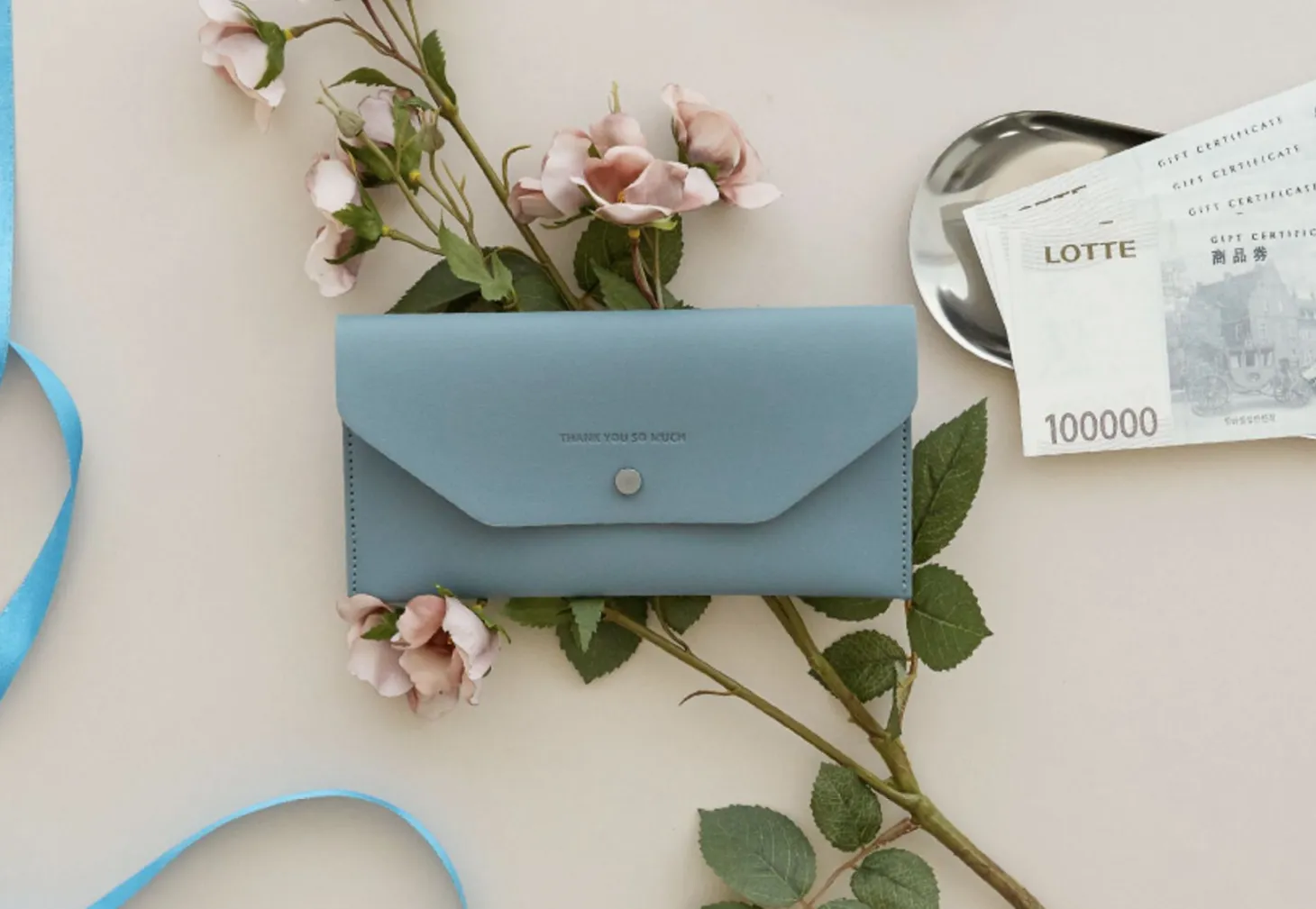 Thank You Vegan Leather Slim Pouch