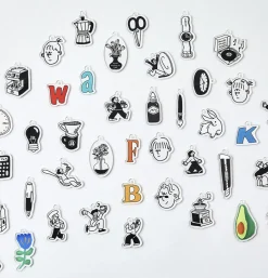 Themed Acrylic Key Ring v1
