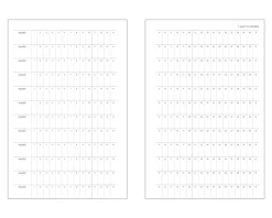 Time Tracking 6 Ring A6 Planner Refill