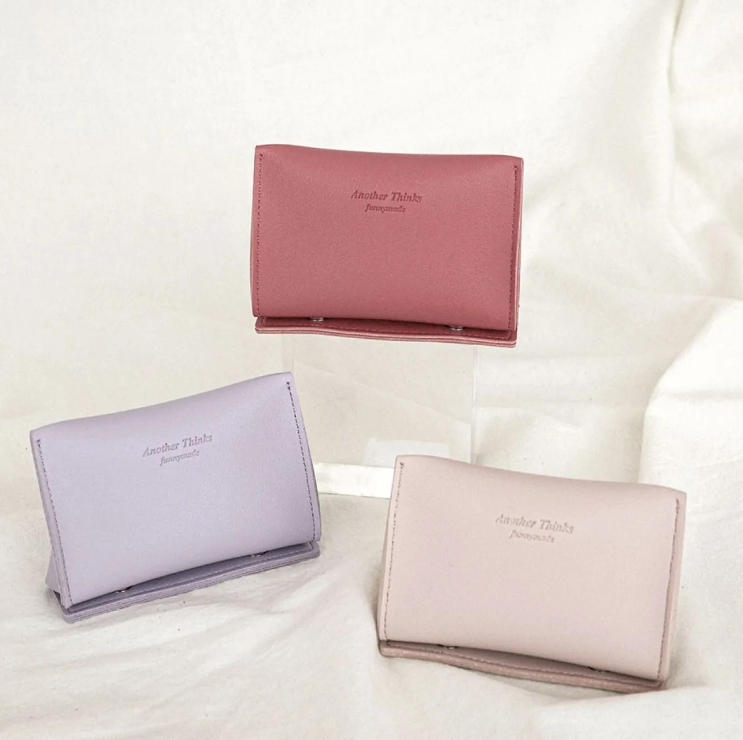 Triangle Leather Card Case