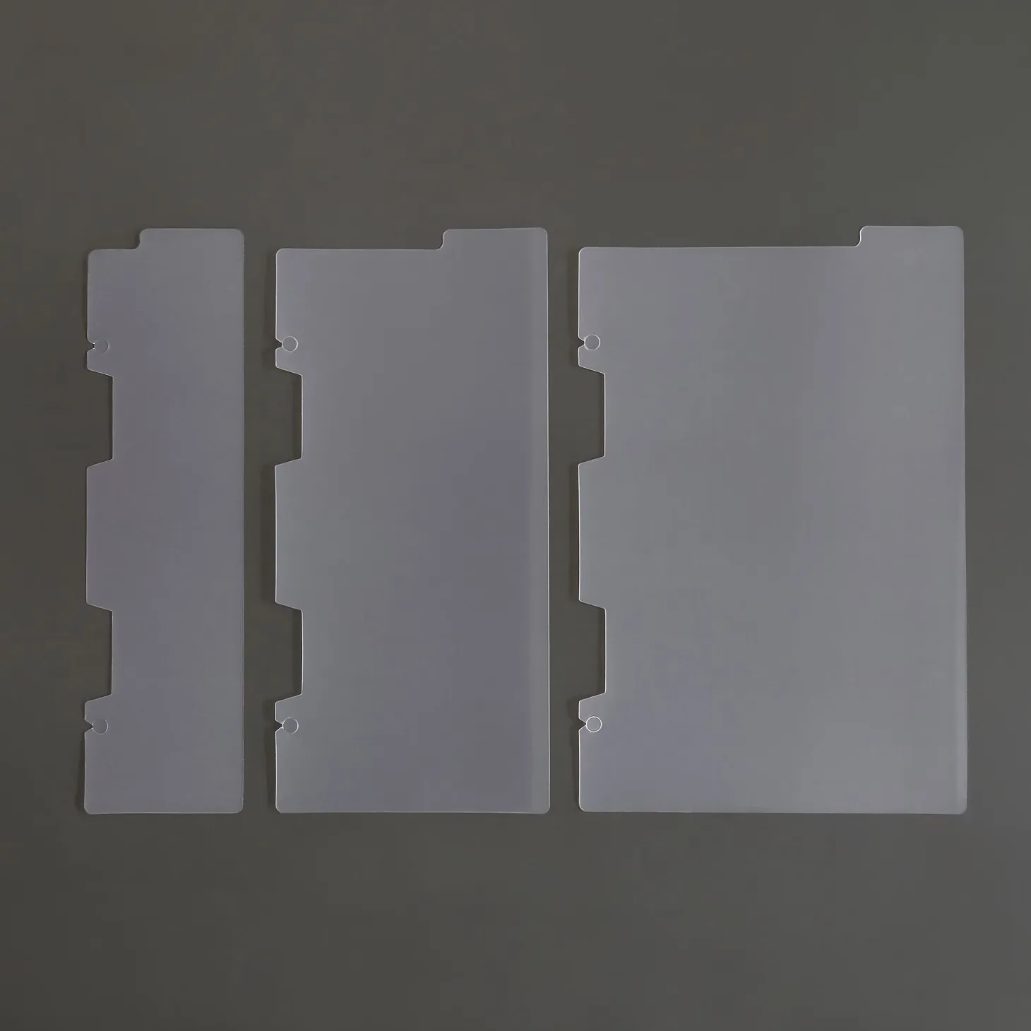 Vertical Translucent 6 Ring A5 Index Tabs