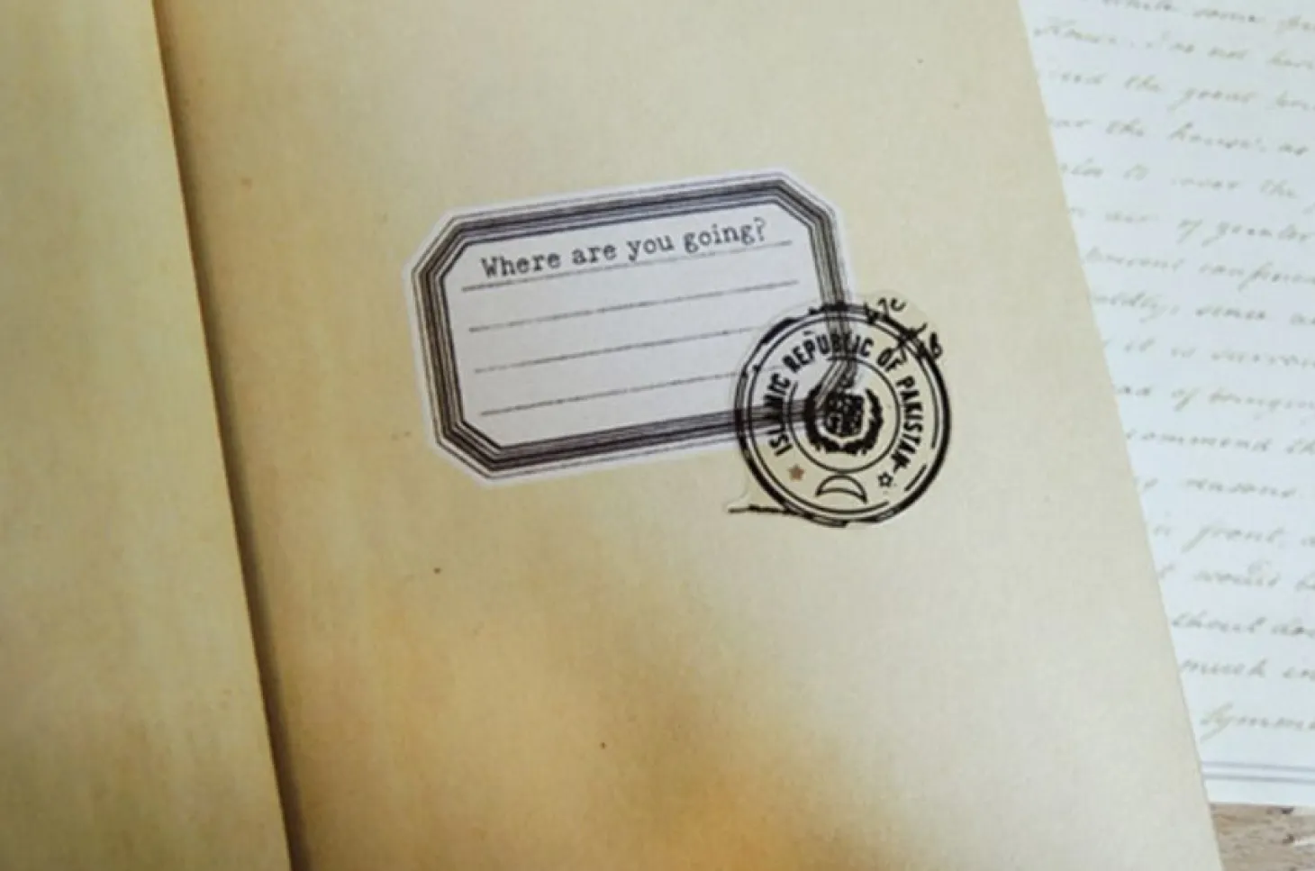 Vintage Stamp Deco Sticker