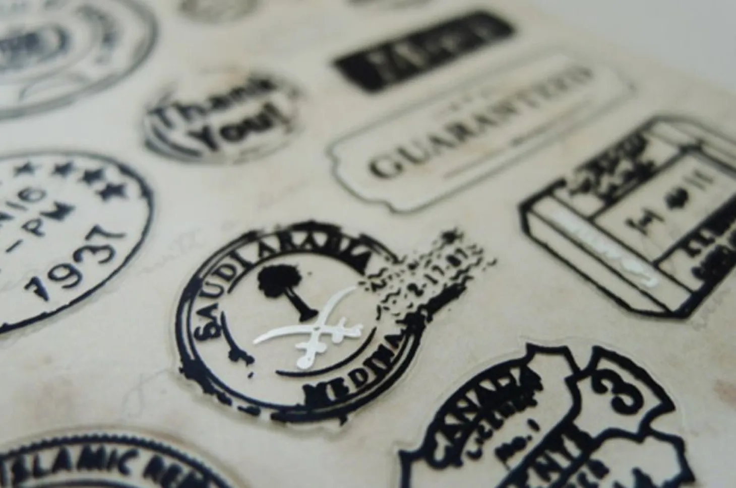 Vintage Stamp Deco Sticker