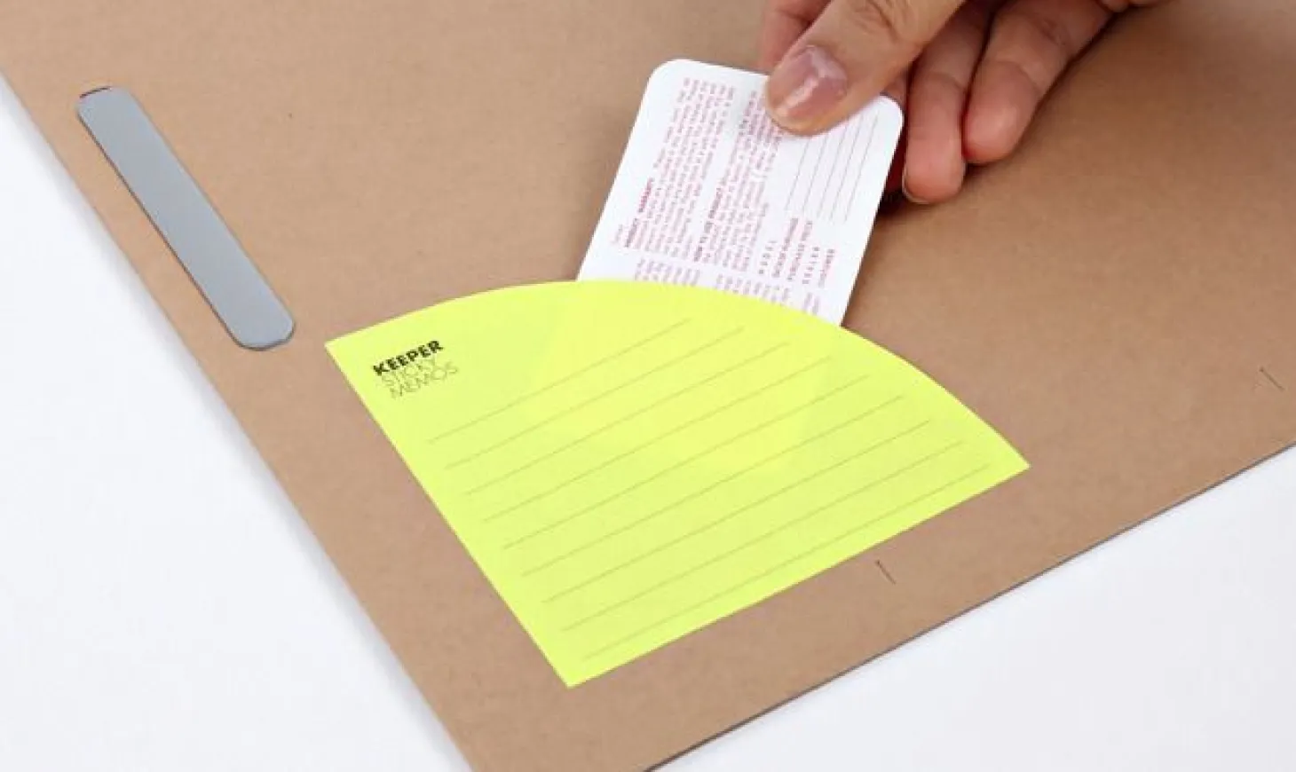 Yellow Corner Pocket Sticky Note
